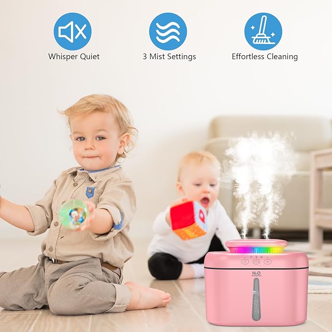 SZO Humidifiers for Bedroom, 2.5L Capacity, Auto Shut-Off, 16 dB Quiet - Image 2