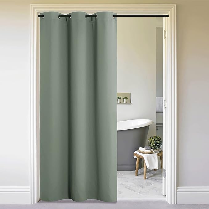 NICETOWN Closet Curtain for Bedroom Door, Faux Folding Accordion Doors by NICETOWN