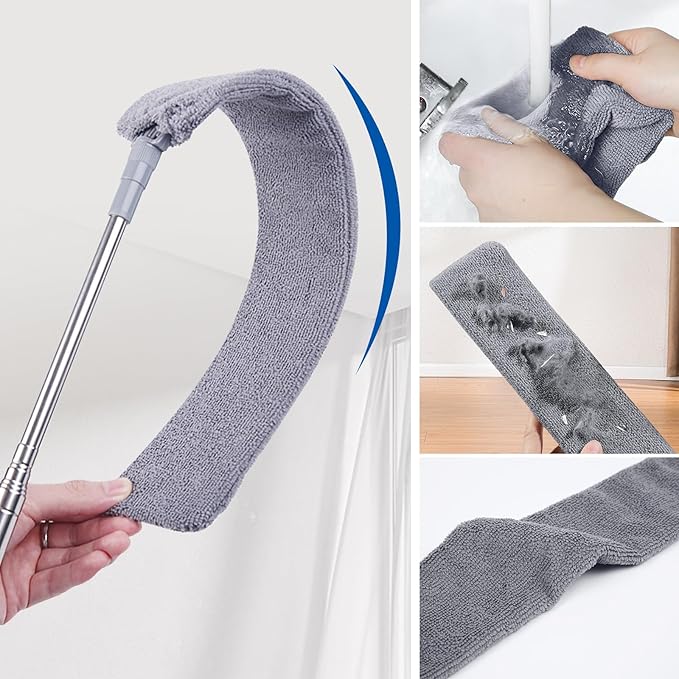 4 Pcs Dusters for Cleaning, 2 in 1 Microfiber Dusters and Retractable Gap Dust - Image 7