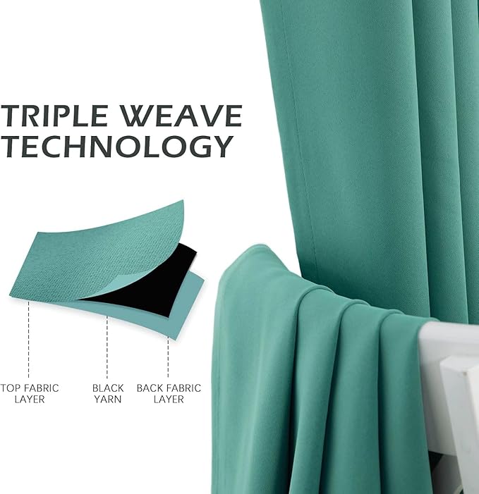 MYSKY HOME Blackout Curtains Doorway Closet Curtains - Image 5