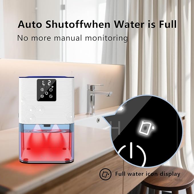 Dehumidifier, MTOX 3L/105 oz Small Dehumidifiers - Image 7