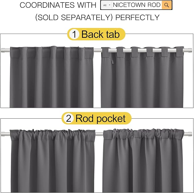 NICETOWN Blackout Curtain Panels - Image 3