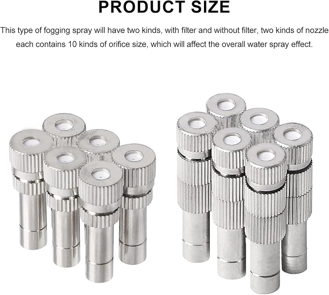 20pcs Brass Mister Nozzles, 6mm Misting Nozzles - Image 3