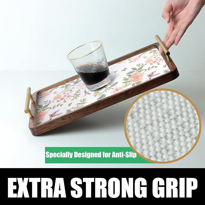 Bird Floral Shelf Liners Non Adhesive and Strong Non-Slip 12IN x 20FT Shelf and - Image 5