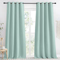 NICETOWN Aqua Blue Blackout Curtain 118 inch Long, W55 x L118, 1 Panel by NICETOWN