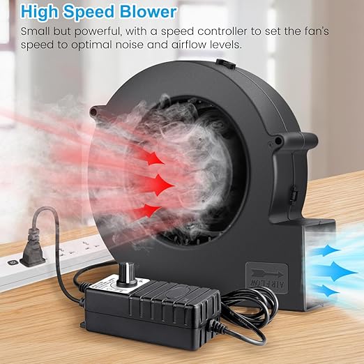 GDSTIME 140mm x 40mm Variable Speed Blower Fan, 110V 120V 220V AC Powered 5.5 - Image 2
