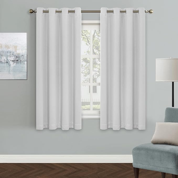 MYSKY HOME White Blackout Curtains by MYSKYHOME