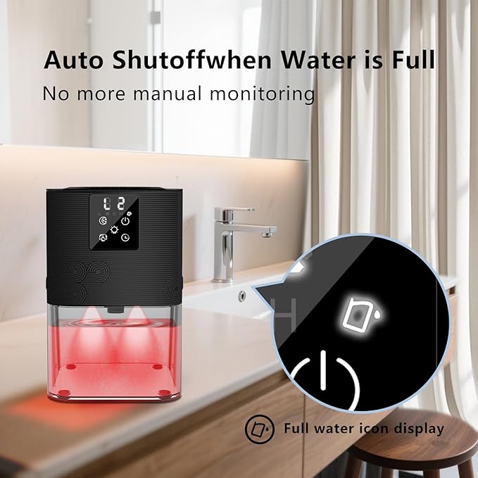 Dehumidifier, MTOX 3L/105 oz Small Dehumidifiers - Image 7