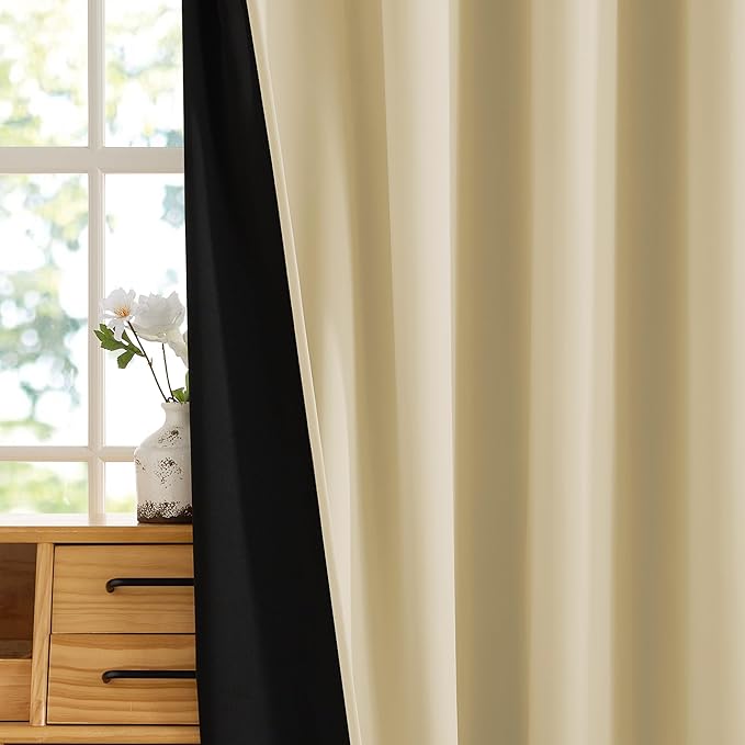 RYB HOME Extra Long 100% Blackout Room Divider Curtains - Image 7