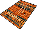 Pile Carpet - Abstract African Style Floral Printing Non-Slip Area Rugs Fade by Snarena