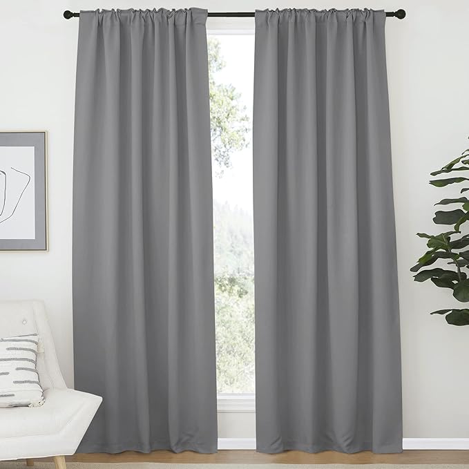 NICETOWN Bedroom Blackout Draperies and Window Treatment- 52 Width X 72 Length - Image 2