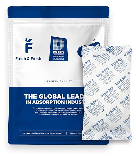 Dry & Dry 300 Gram Silica Gel Packets Desiccants, Silica Packets by DryDry