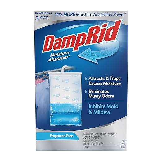 DampRid Fragrance Free Hanging Moisture Absorber, 16 oz., 3 Pack by DampRid