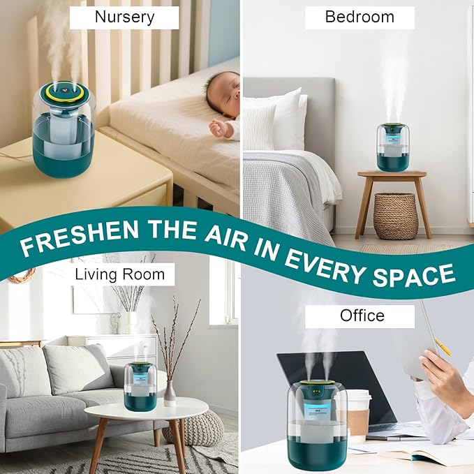 Humidifier with Double Nozzle, 2.2L Humidifiers - Image 5