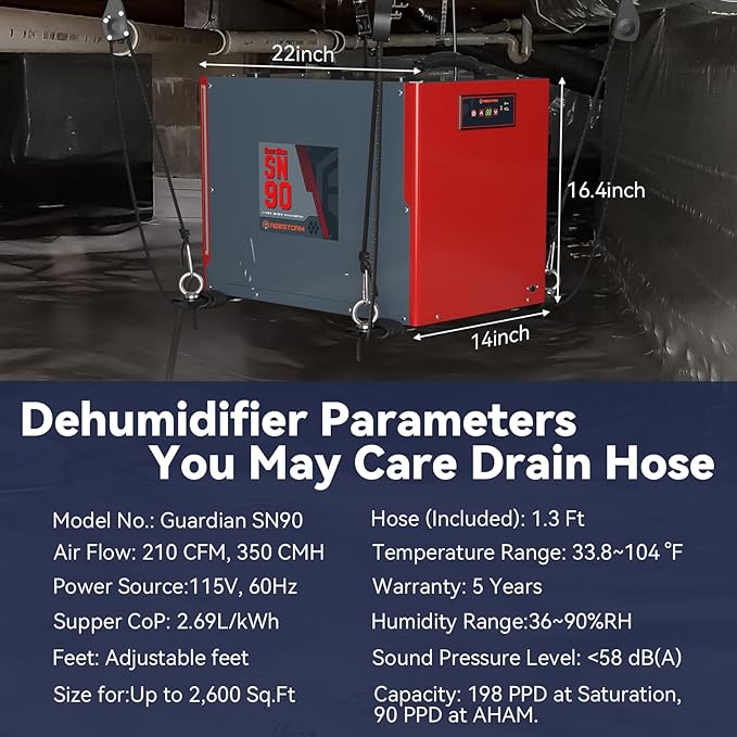 Abestorm 198 Pint Commercial Dehumidifier - Image 6