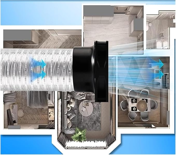 Exhaust Fan, For Bathroom, 3000 RPM Pipe - Image 3