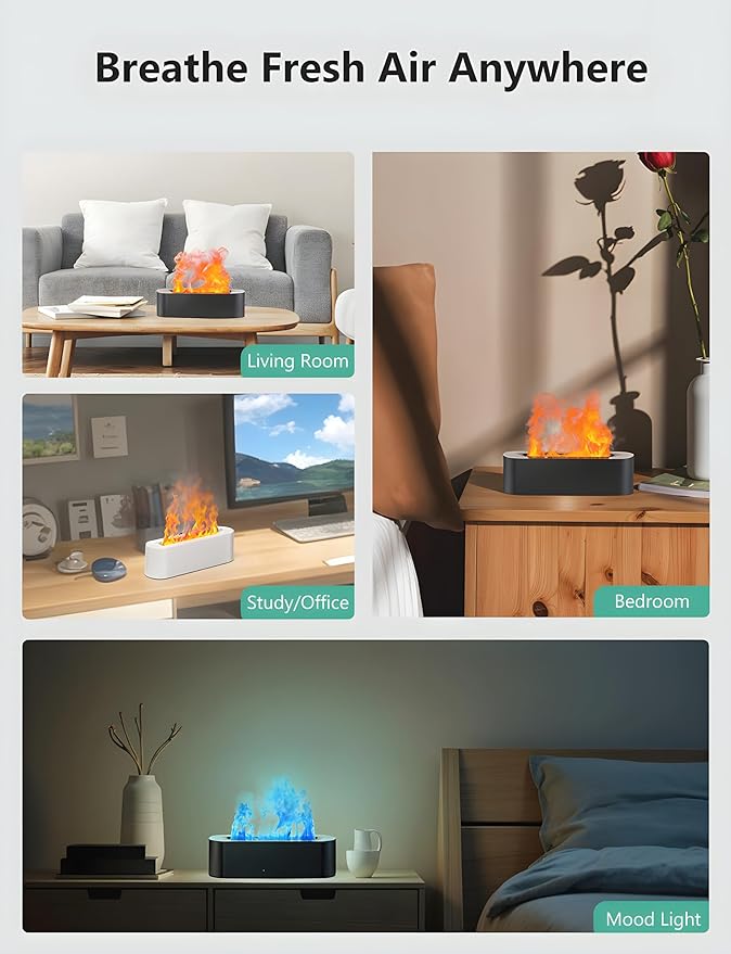 Flame Air Diffuser, Humidifier, Essential Oil Diffuser - Image 8