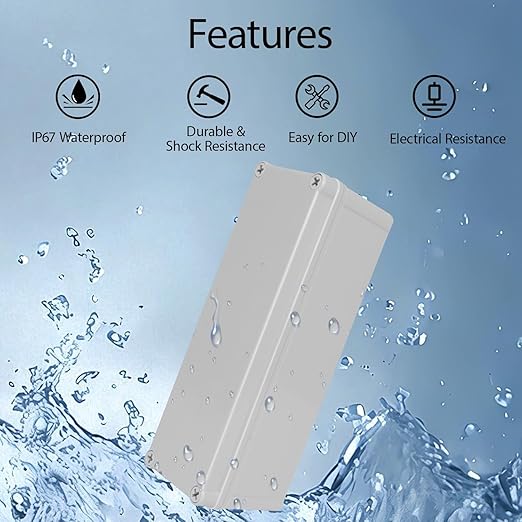Junction Box，9.8"x 3.3"x 3.1" Outdoor Electrical Box - Image 5