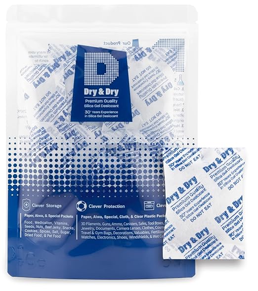 Dry & Dry Silica Gel Packets, Desiccants by DryDry