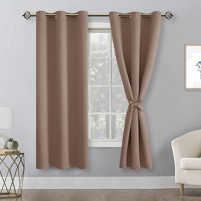 Hiasan Blackout Curtains for Bedroom and Living Room, Light Blocking, Noise - Image 2