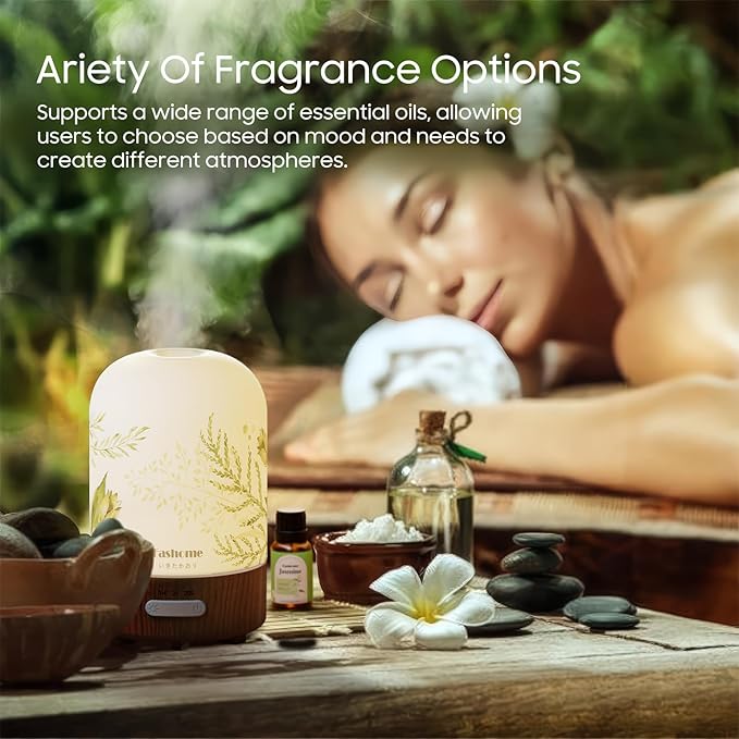 Essential Oil Diffuser Hand Blown Glass, 100ml Small Aromatherapy Diffuser - Image 8