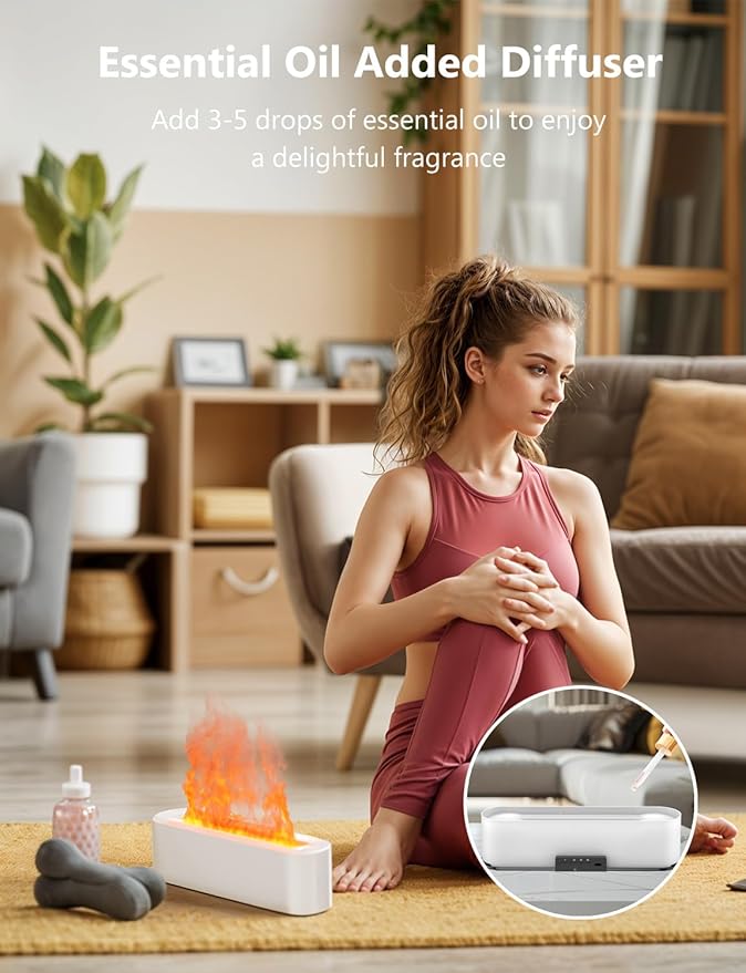 Flame Air Diffuser, Humidifier, Essential Oil Diffuser - Image 6