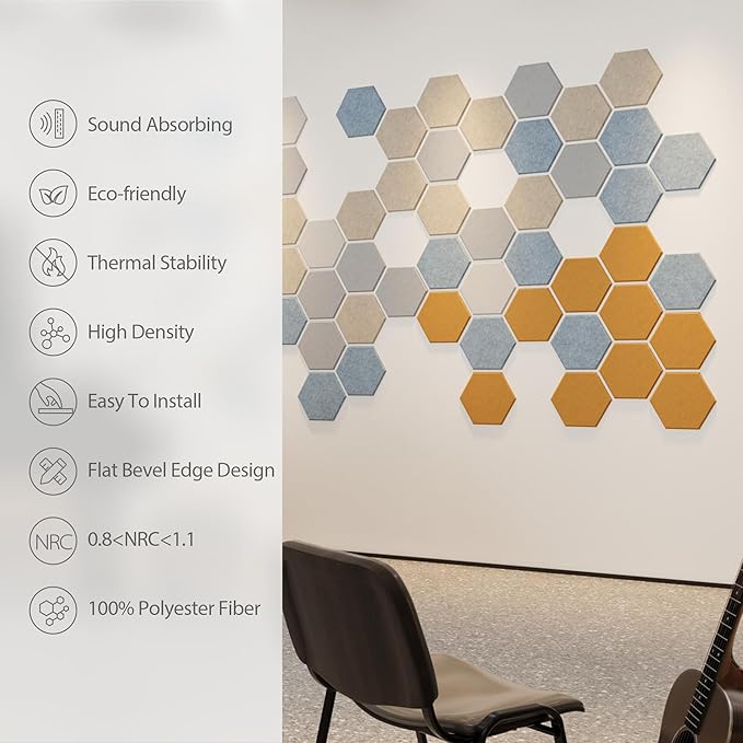 12 Pack Acoustic Panels Self Adhesive Sound Proof Foam, High Density Sound - Image 5
