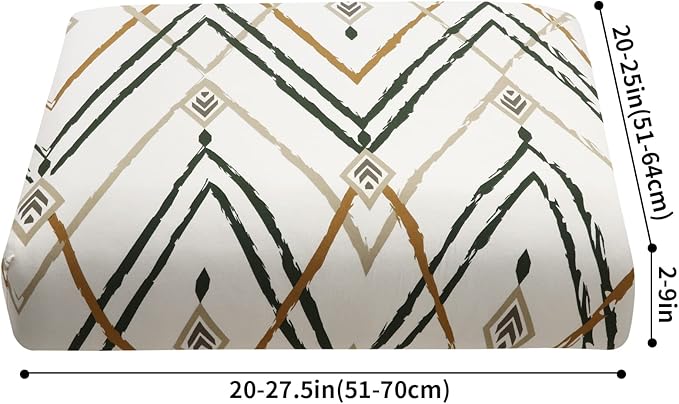 Fuloon Sofa Cushion Covers, Stretch Printed Seat Cushion Cover Couch Seat - Image 6