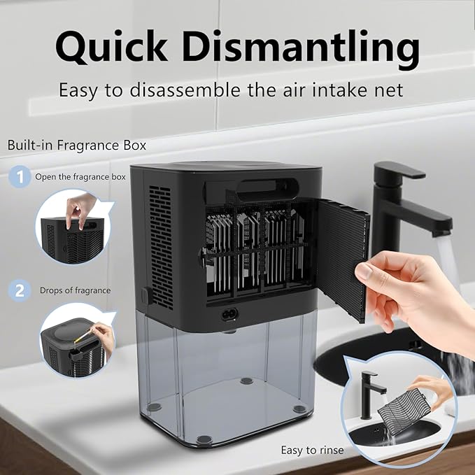 Dehumidifier, MTOX 3L/105 oz Small Dehumidifiers - Image 8
