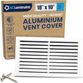 18x10 Inch Air Return Vent Cover Decorative – Premium Aluminum AC Vent Cover by LAMINAIRE