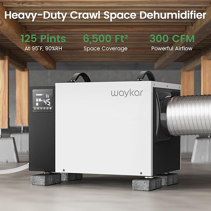 Waykar 125 Pint Crawl Space Dehumidifier - Image 2