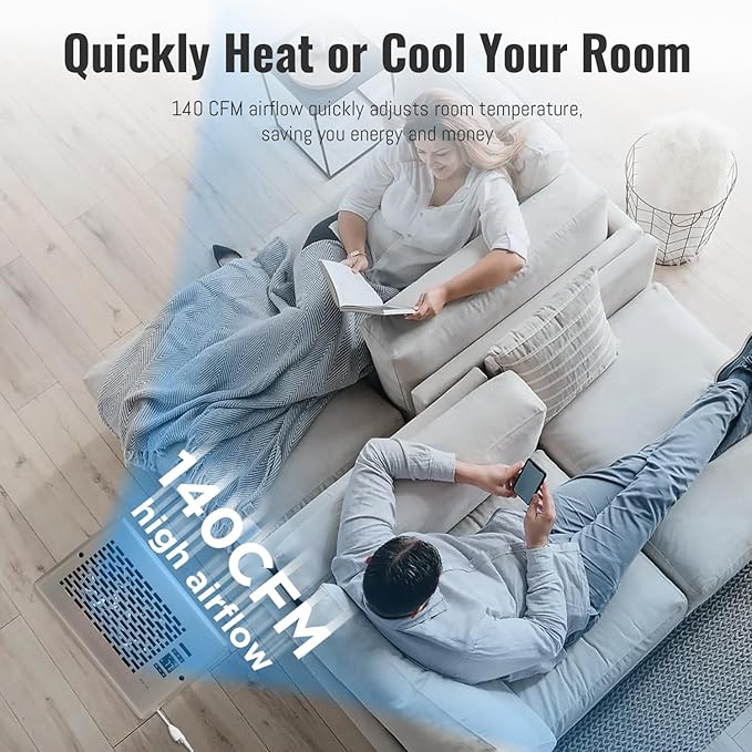 Register Booster Fan for 6" x 10" Register Holes, Quiet Vent Fan Booster - Image 5