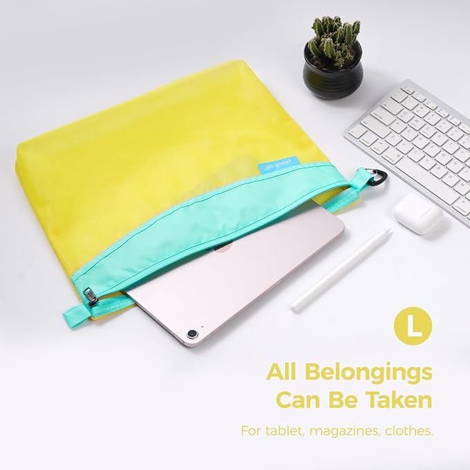 pack all Water-resistant Material Zipper Pouch, Mesh Zipper Bag - Image 3