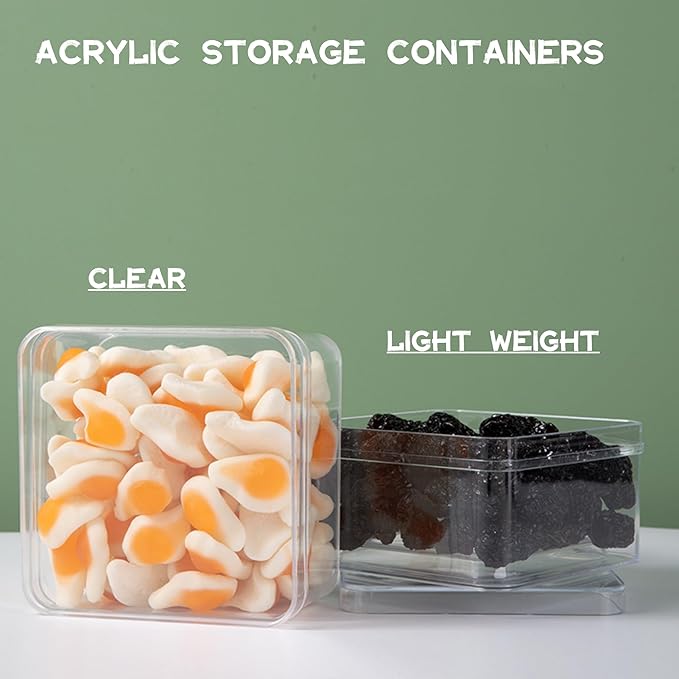 Clear Square Cube Acrylic Box 4 Packs - Image 5