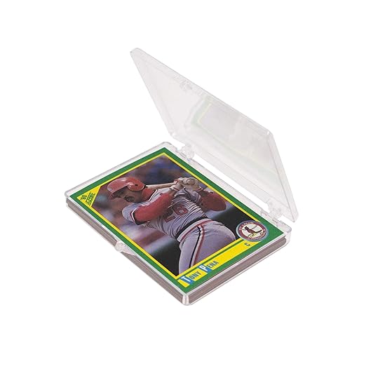 BCW Hinged Trading Card Box – 25 Count | Clear Plastic Card Storage Box | Snap - Image 2