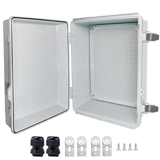 Outdoor Waterproof Box, IP67 ABS Junction Box Electrical Enclosure by LuSumtly