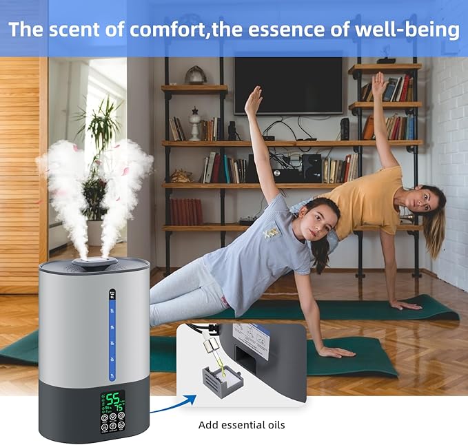 6L Humidifiers for Bedroom Large Room Home, Cool and Warm Humidifiers for Baby - Image 8
