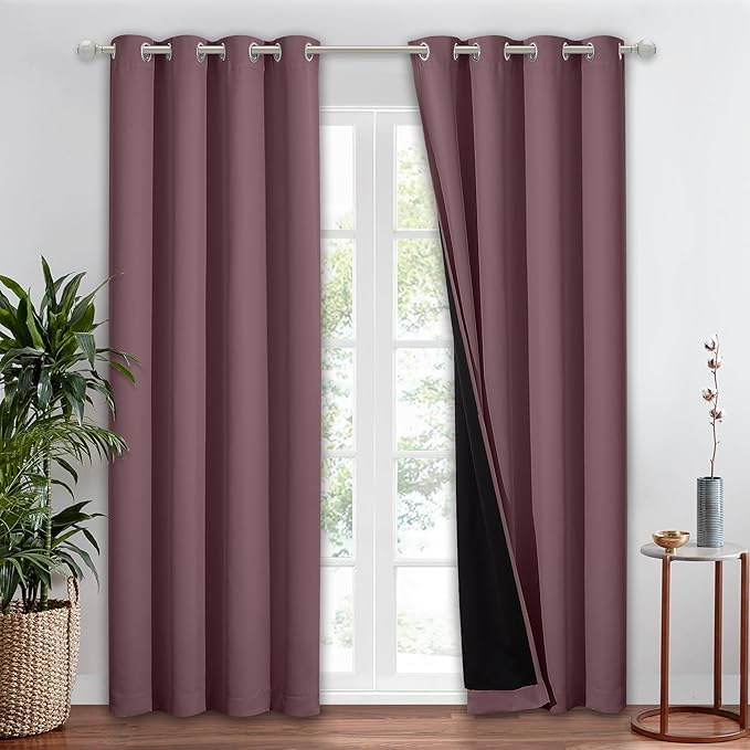 NICETOWN Total Shade Patio Door Curtain by NICETOWN
