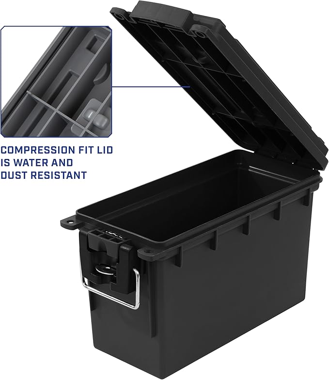 Sheffield 12790 2-Pack Ammo Storage Box, Stackable .30 Cal Field Boxes - Image 4