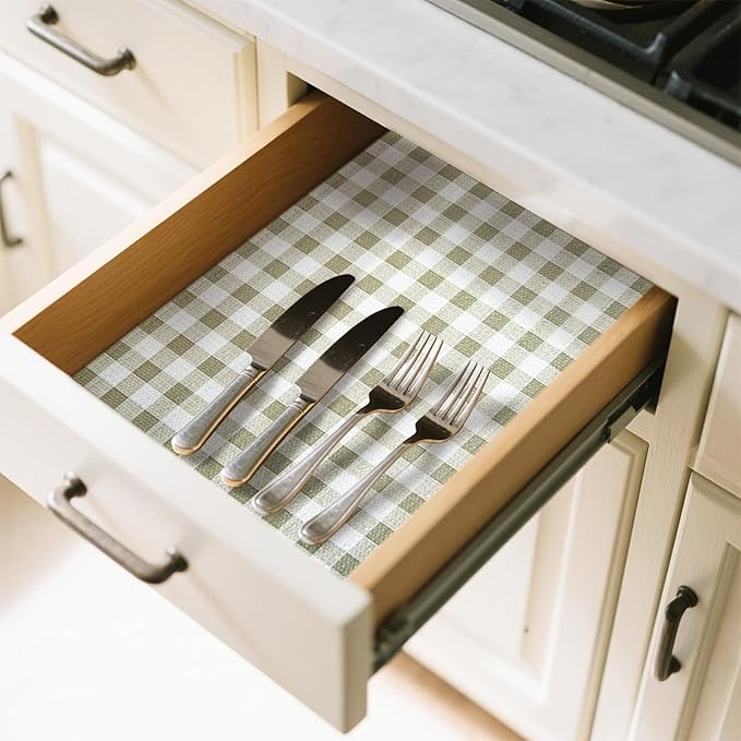 Drawer Liner and Shelf Liner for Kitchen Cabinet Liner Non-Adhesive Non-Slip - Image 2