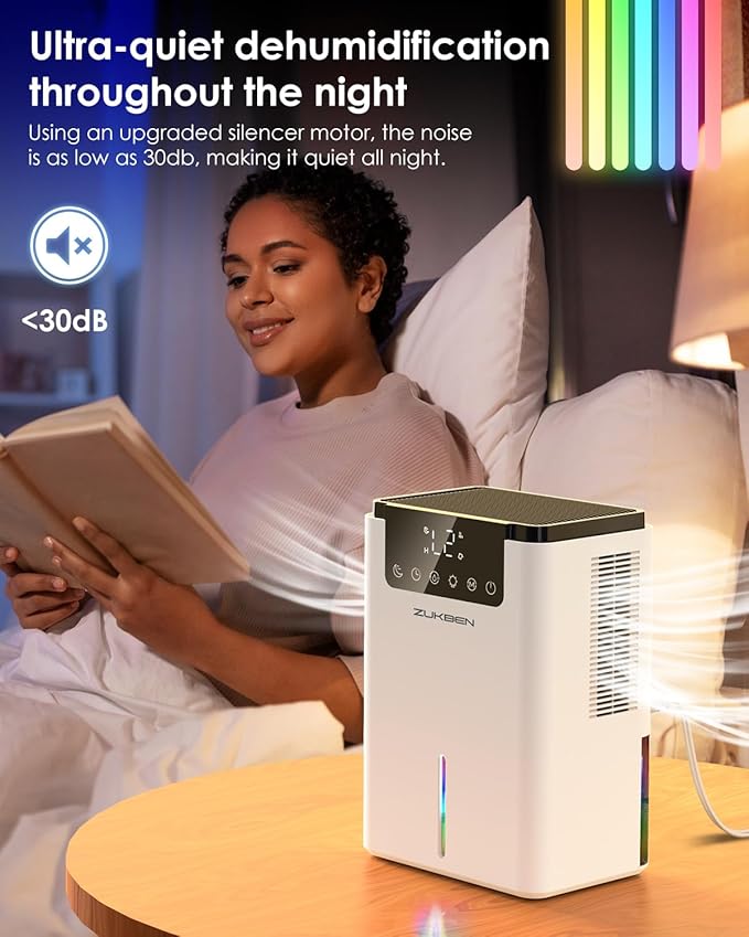 Dehumidifier, 75 OZ Quiet Dehumidifier - Image 4