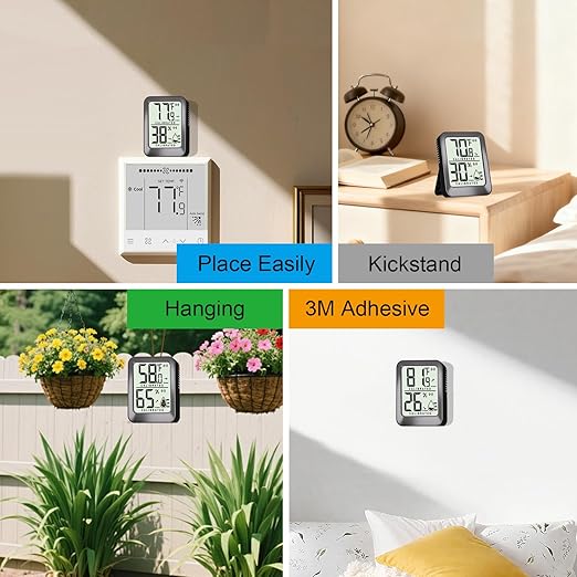 3 Pack Room Thermometer Indoor Hygrometer - Image 4