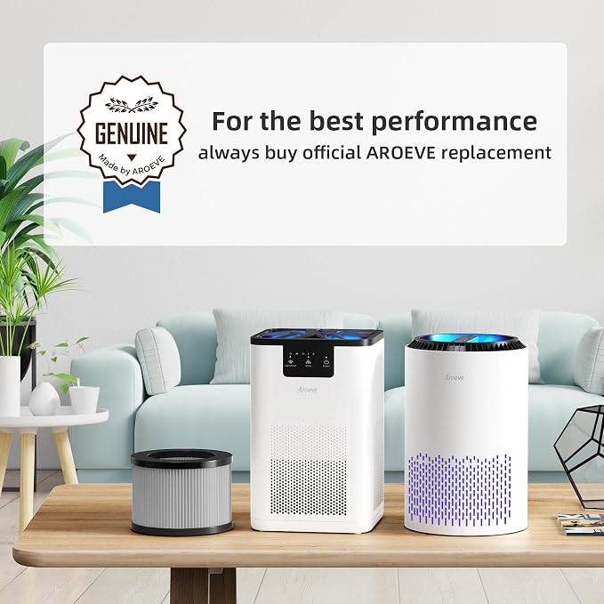 AROEVE MK01&MK06 Air Purifier Replacement Filter, Smoke Remove Material 4 -in-1 - Image 5