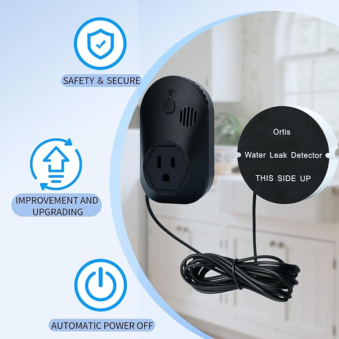 Water Alarm Leak Detector, Ortis Leak Detector Alarm, 95 DB, Prevent Serious - Image 2