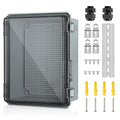 Waterproof Electrical Junction Box Outdoor, IP67 ABS Plastic Weatherproof by TOTUFY