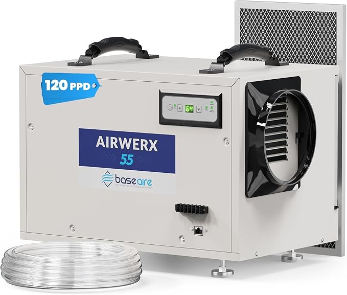 BaseAire Crawl Space Dehumidifier, 113 Pint Dehumidifiers by BASEAIREDRYYOURCRAWLSPACEBASEMENT