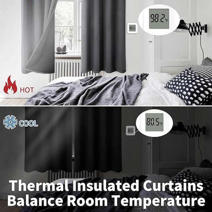 BGment Short 100% Blackout Curtains - Image 4