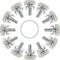 NGe 12-Set M8 x 20mm Heavy Duty Screw-On Furniture Leveling Feet Adjustable by NGe