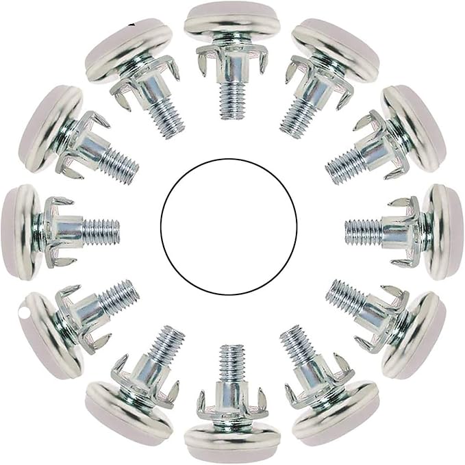 NGe 12-Set M8 x 20mm Heavy Duty Screw-On Furniture Leveling Feet Adjustable by NGe