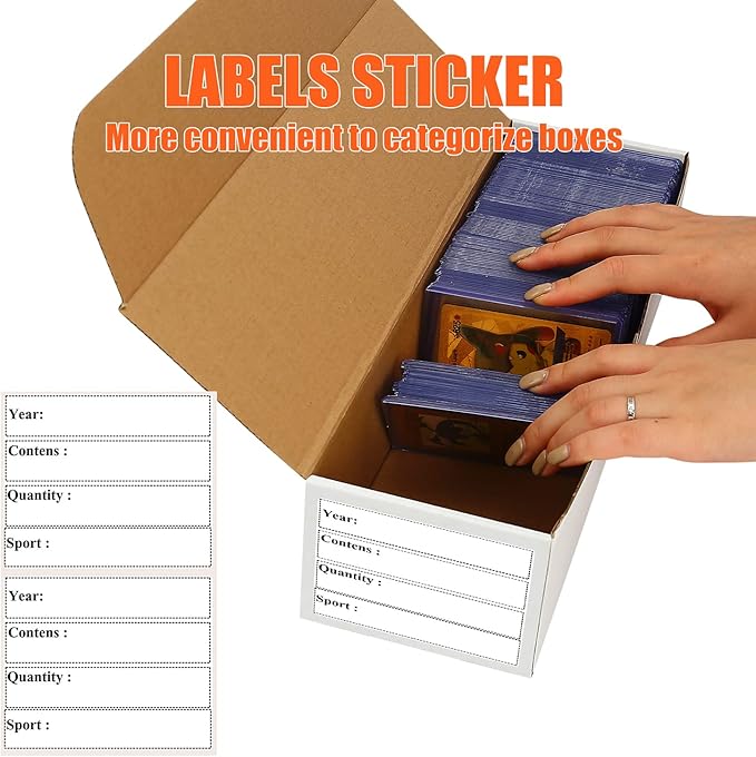 Trading Card Storage Box, Labels - Image 2
